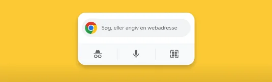 Chrome-widget til iPhone