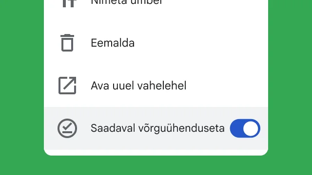 Lüliti, mis võimaldab kasutajatel oma failidele võrguühenduseta juurde pääseda.